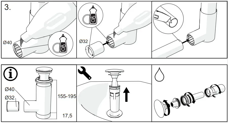 PREVEX EasyClean Water Trap for Bathroom - Figure 3