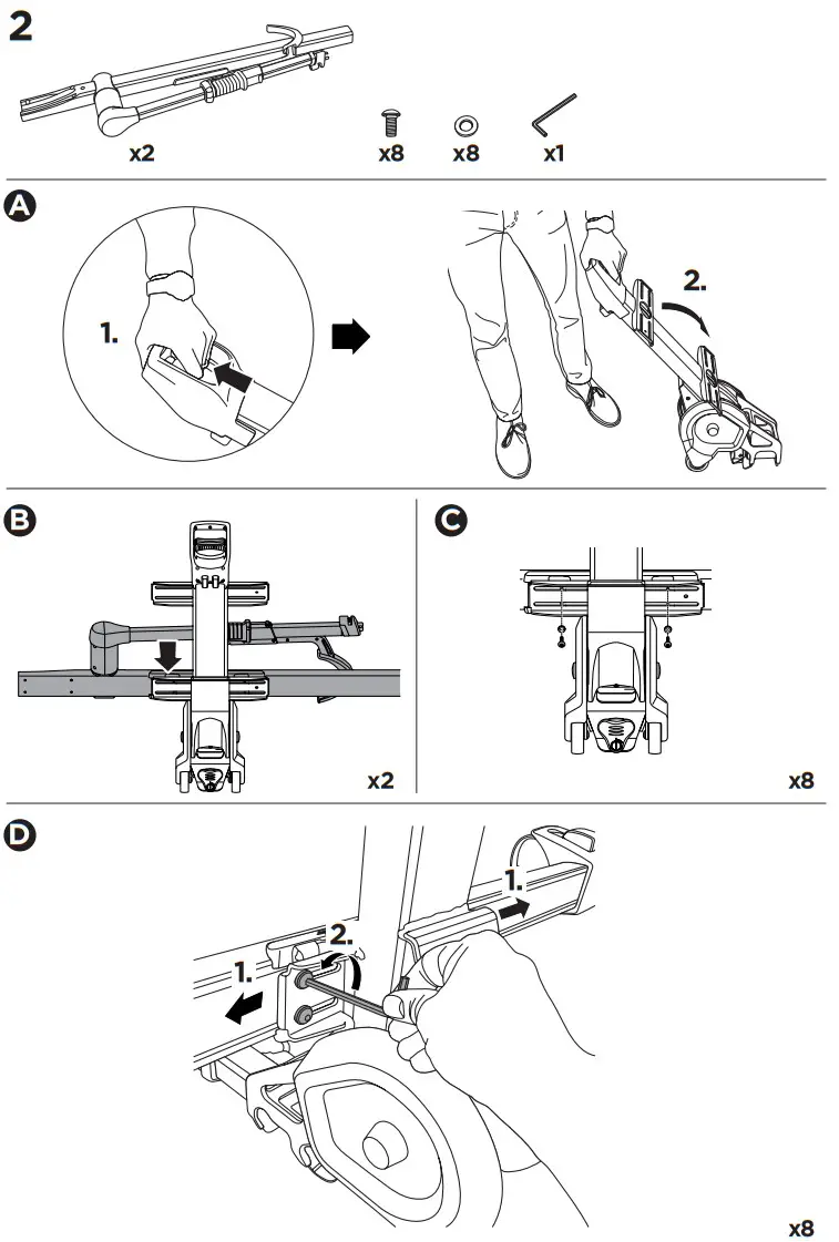 THULE 9034XTR Hitch Bike Rack E-Bike Compatible - fig 4