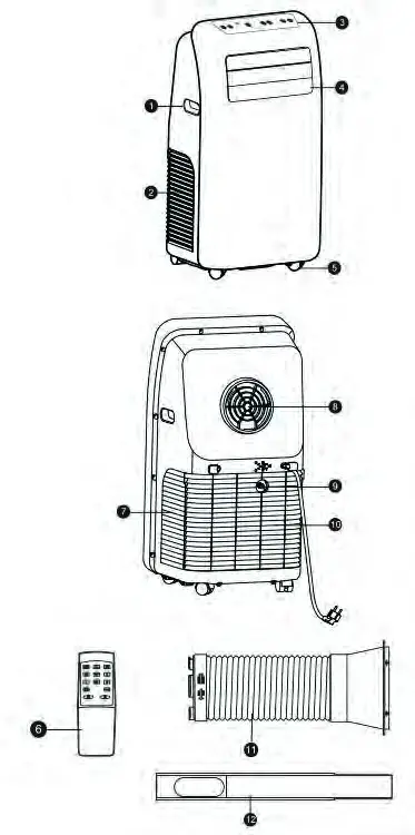 SereneLife SLACHT128 Portable Air Conditioner and Heater - Product Introduction 1