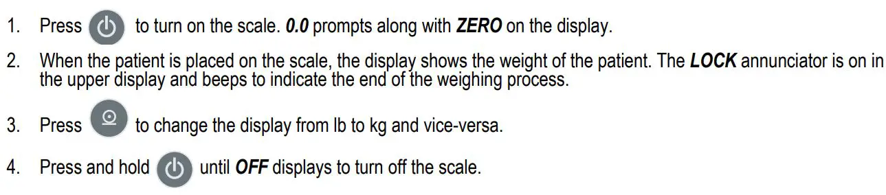 RICE LAKE 150-10-7 Digital Physician Scale User Manual - Weighing