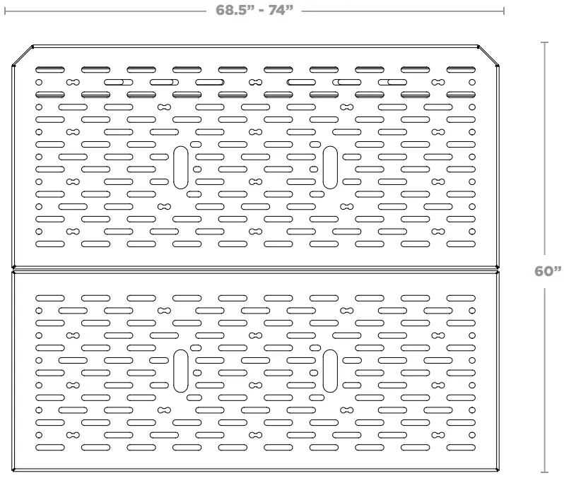 FVCO PM0301B ProMaster Bed System - DIMENSIONS