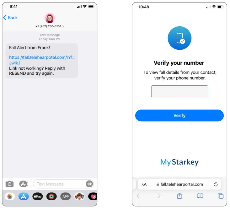 Starkey QUICKTIP Fall Detection and Alerts App - overview 1