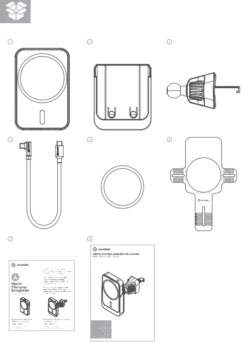 ALOGIC Matrix Universal Wireless Car Charger - fig 1