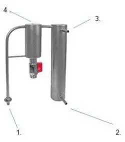 BROWIN 340112 Distiller and Pressure Cooker 2 in 1 Instruction Manual - SET ASSEMBLY FOR THE PURPOSE OF DISTILLATION