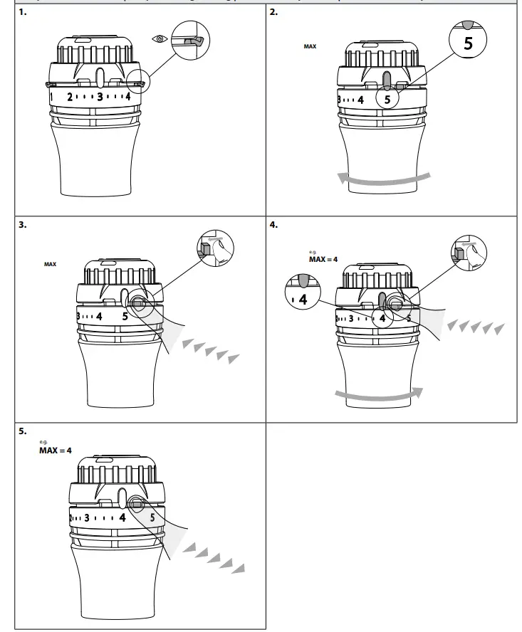 Danfoss Redia RA click Thermostatic Sensors - Installation3