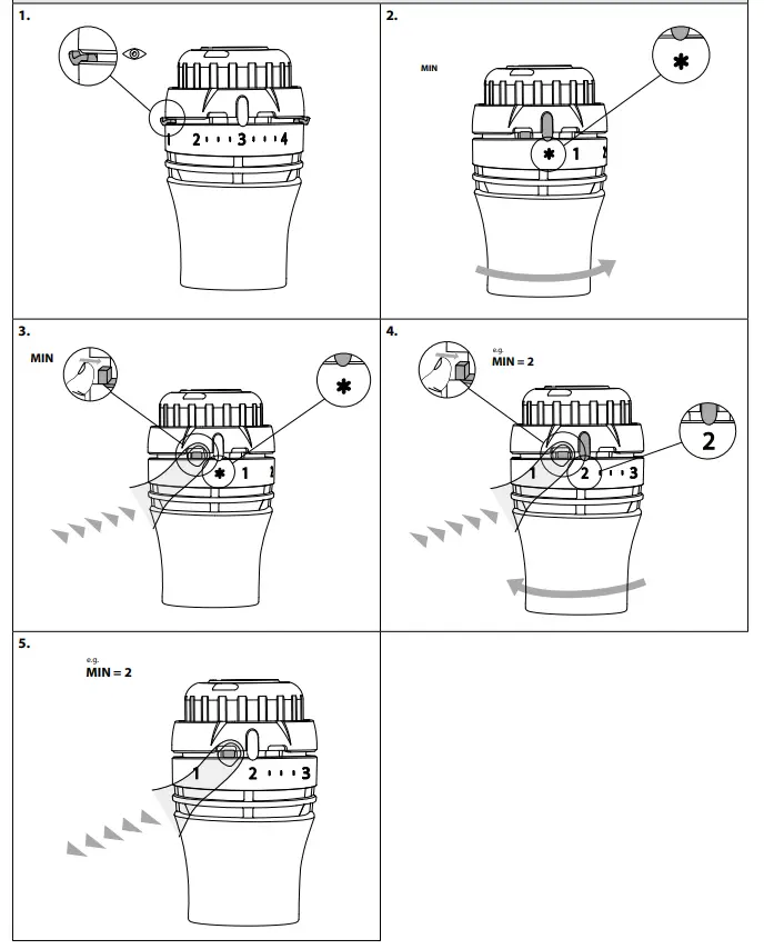Danfoss Redia RA click Thermostatic Sensors - Installation4