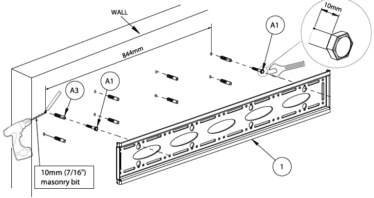 B-TECH BT9903 XL Heavy Duty Universal Flat Screen Wall Mount 4