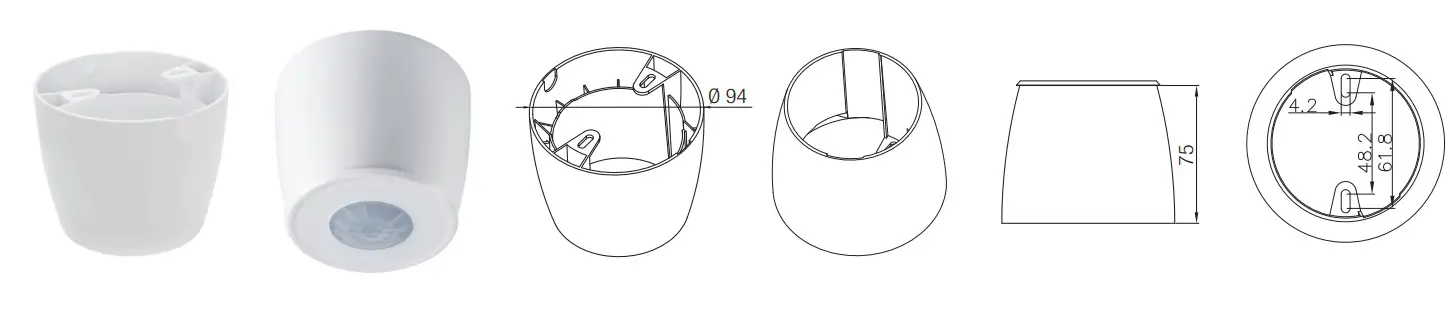 HYTRONIK HIR27 Flush Mount Sensor-Mount Box