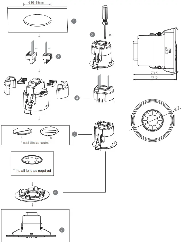 HYTRONIK HIR27 Flush Mount Sensor