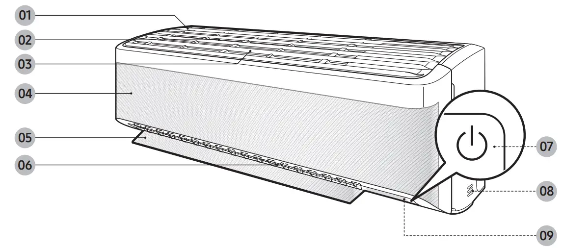 SAMSUNG AR18TXHQASINEU Air Conditioner - Overview