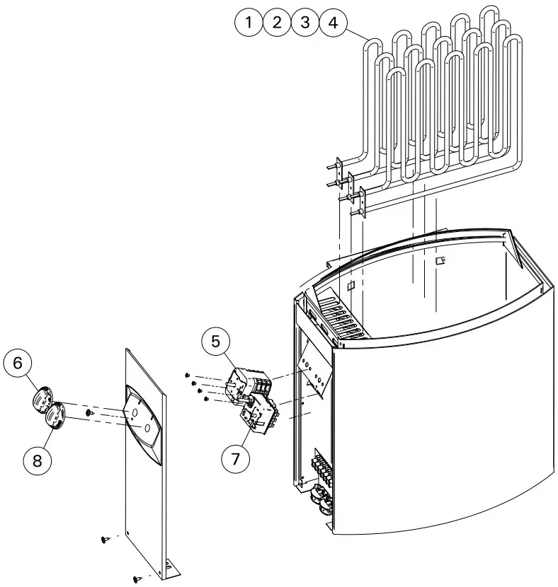 HARVIA BC45 Electric Sauna Heater - SPARE PARTS
