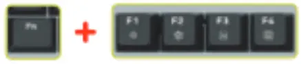 DELUX KS100 Mechanical Keyboard - button