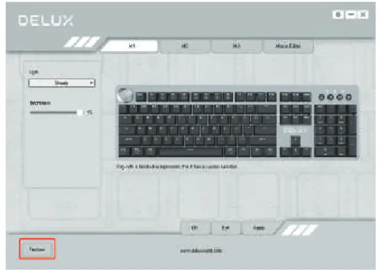DELUX KS100 Mechanical Keyboard - settings 10
