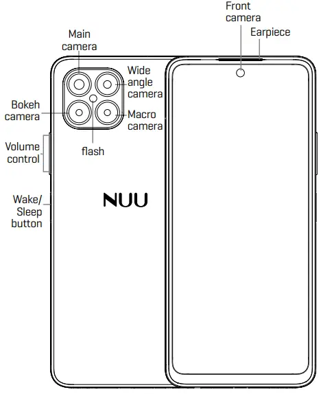 NUU B15 Smartphone - Front Back