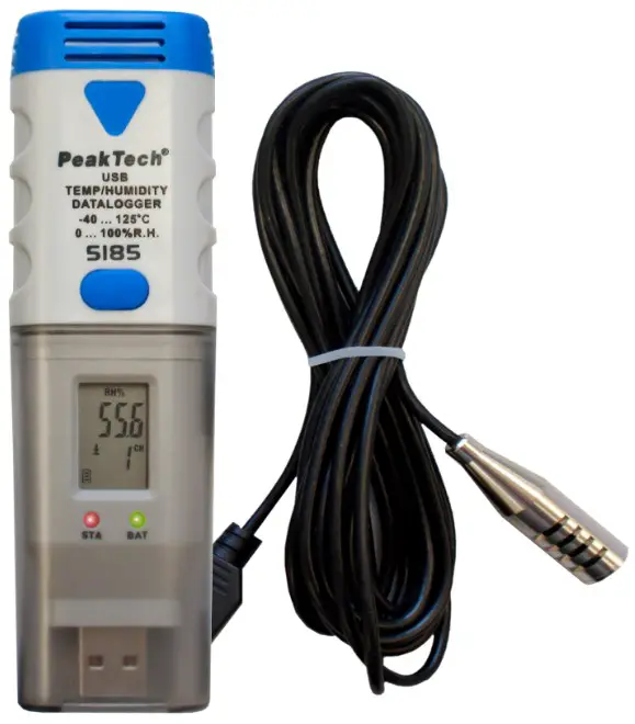 PeakTech P 5185 USB Data Logger Air Temperature and Humidity
