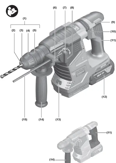 BOSCH-GBH-187-LI-Professional-Cordless-Rotary-Hammer-1
