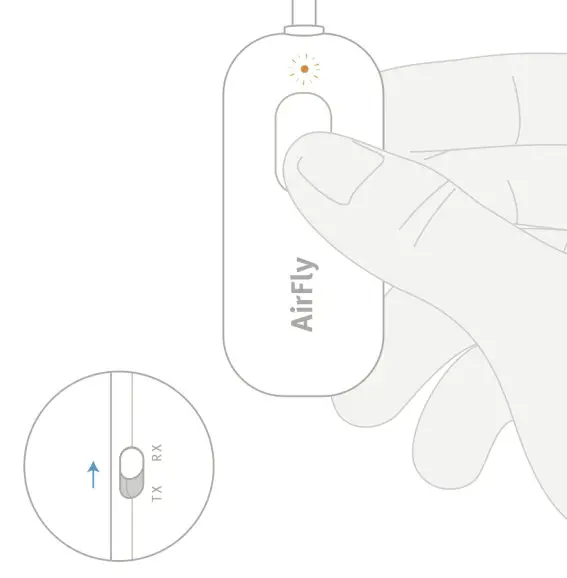 twelve south Airfly Pro Transmitter for Wireless Headphones - airfly light