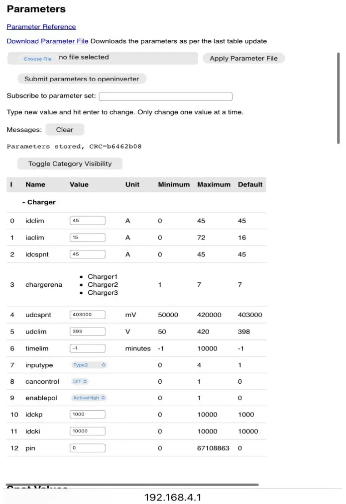 EV WEST Tesla Model S Charger - Programming