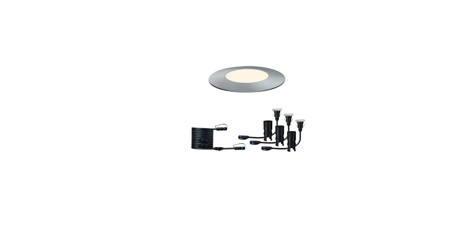 Paulmann 93949 Plug And Shine Led Recessed Floor Luminaire Floor Mini Expansion Set Instruction Manual