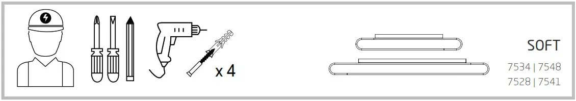 Nowodvorski 7534 Soft LED Graphite - overview 1