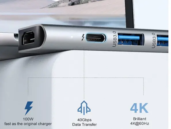 UtechSmart-UCN3317-USB-C-Hub-Adapter-MacBook-fig-1