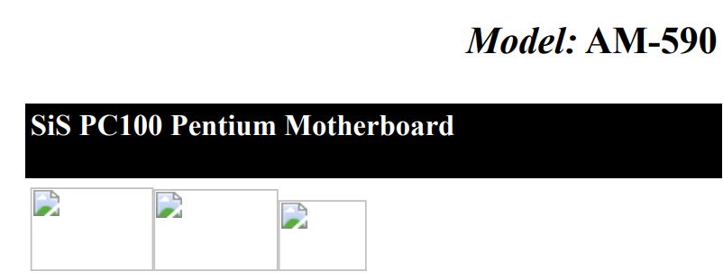 PCCHIPS AM-590 SiS PC100 Pentium Motherboard User Guide