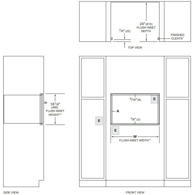 FLUSH INSET INSTALLATION 