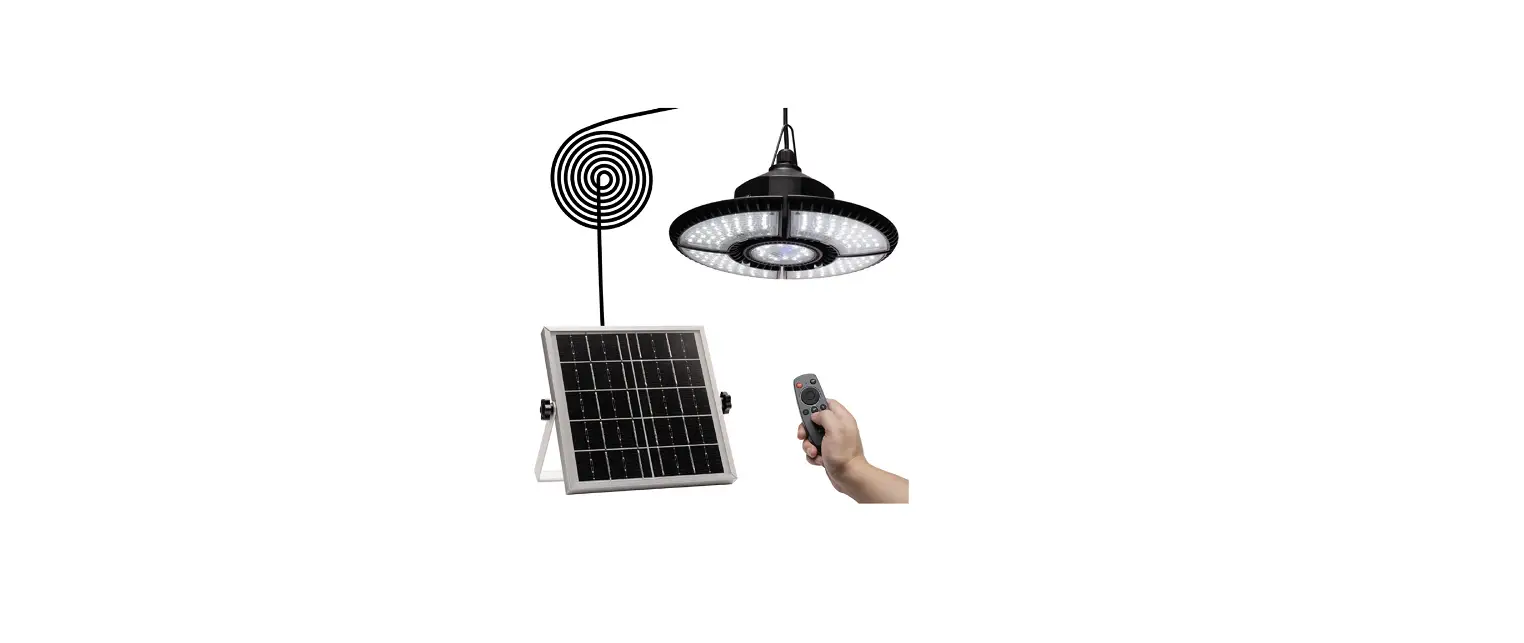 Icofru Solar Pendant Lights Indoor Outdoor With Remote Control User Guide