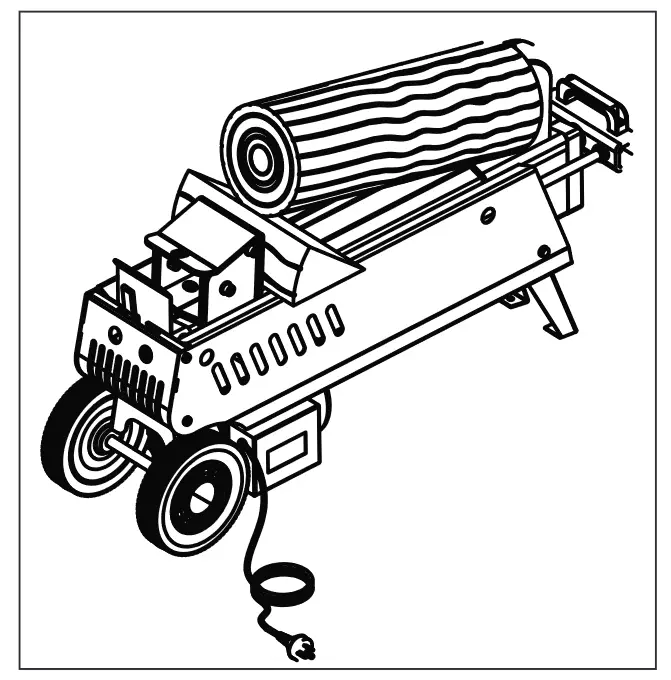 BENCHMARK 65575-9 120V 9 Ton Electric Log Splitter - JAMMED LOG