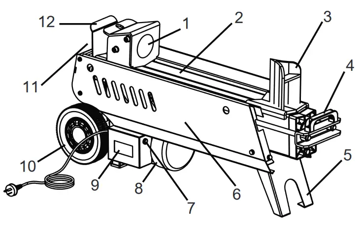 BENCHMARK 65575-9 120V 9 Ton Electric Log Splitter - this log