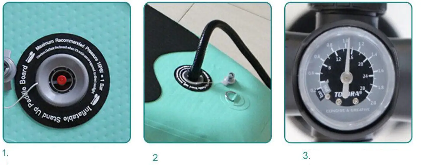 BOZTIY I1308298 Inflatable Stand Up Paddle Board Non-Slip Surfboard SUP Complete Kit 1