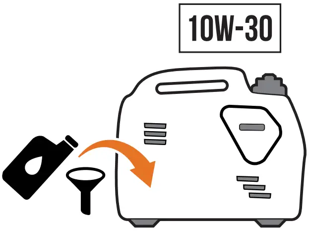 CHAMPION 200950 2500W Portable Inverter Generator - oil