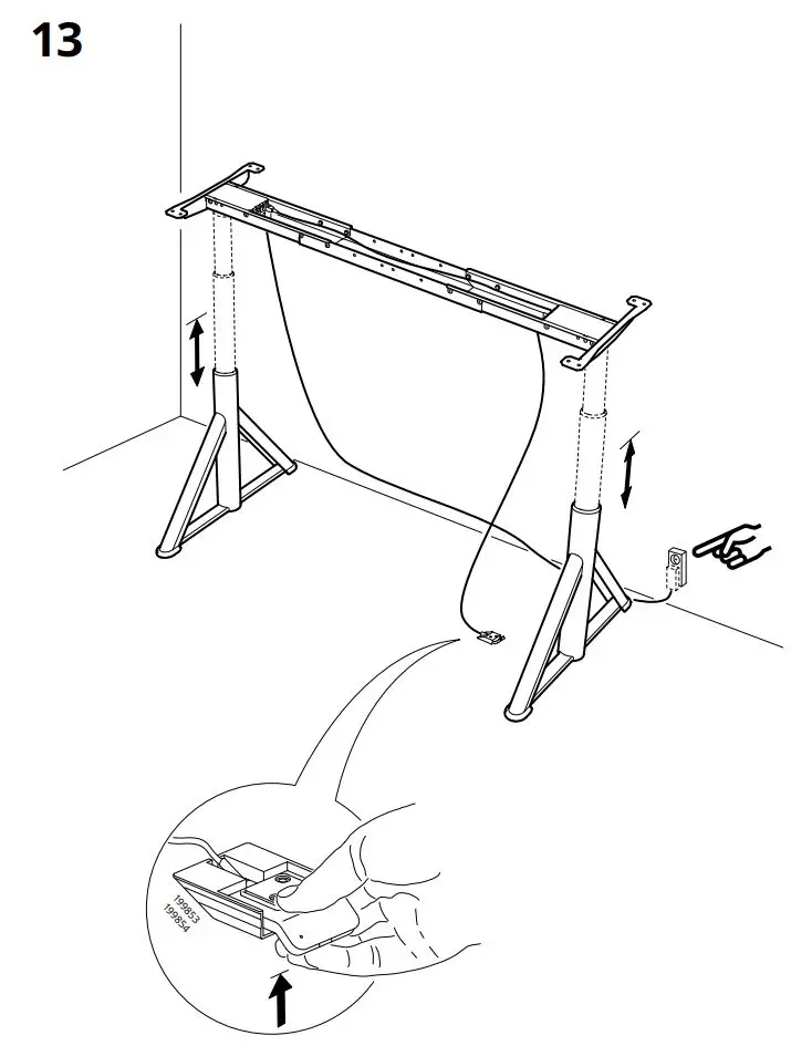 IKEA IDASEN Desk Instruction Manual - How to use