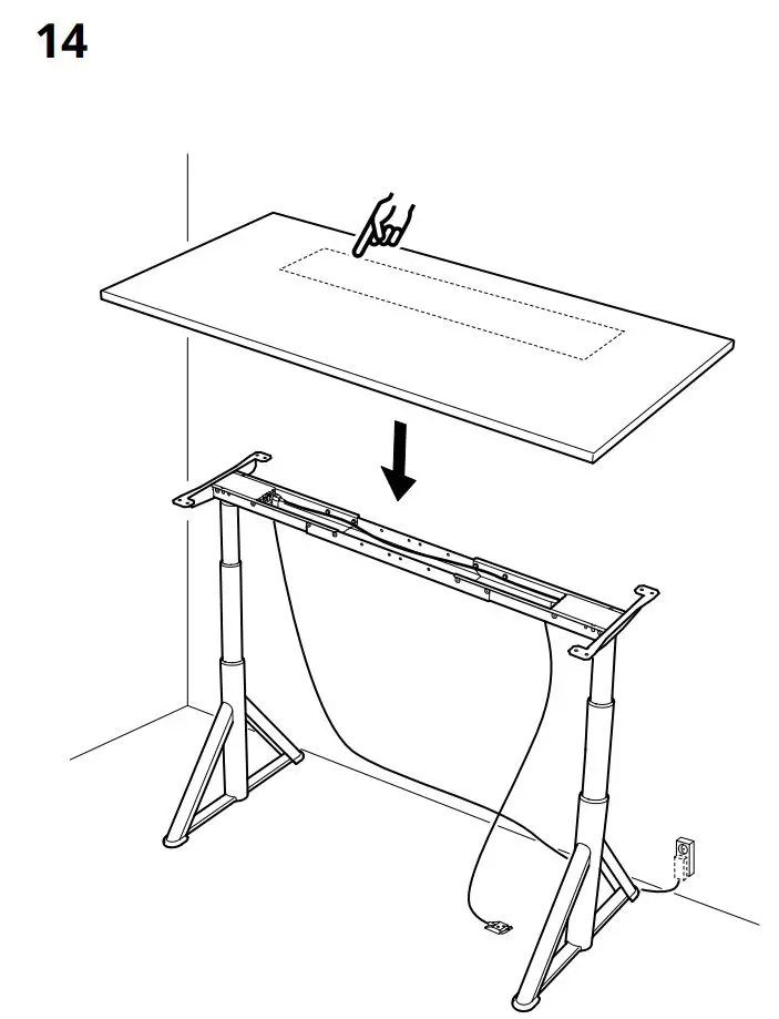 IKEA IDASEN Desk Instruction Manual - How to use