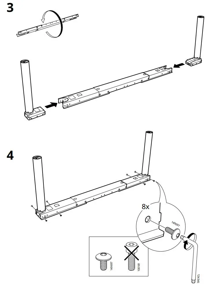 IKEA IDASEN Desk Instruction Manual - How to use