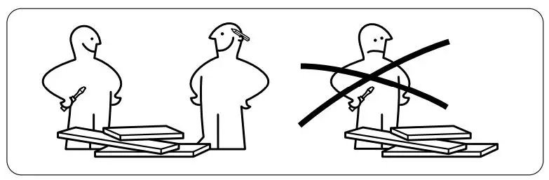 IKEA IDASEN Desk Instruction Manual - Need Two Adult People