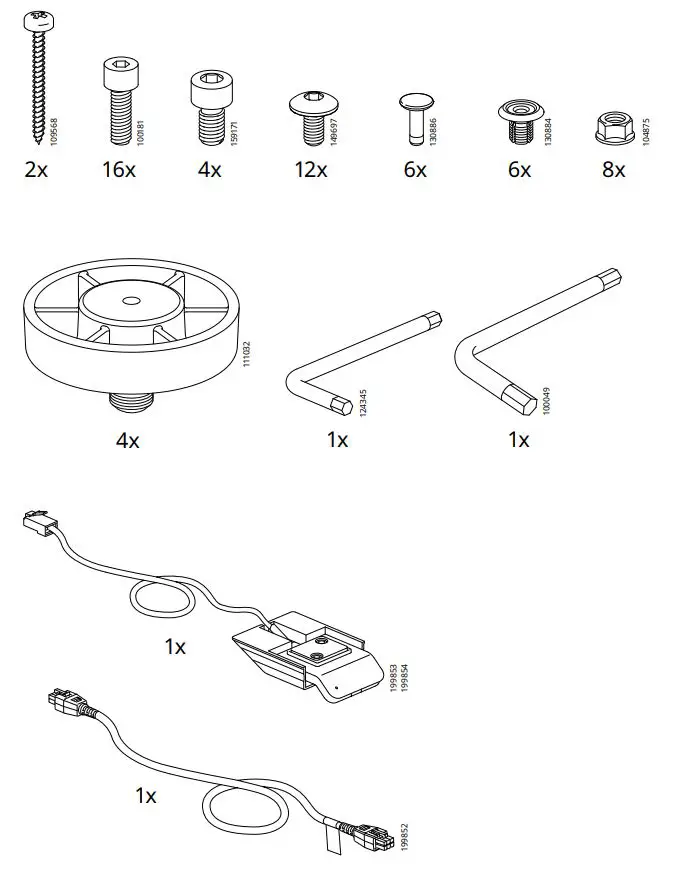 IKEA IDASEN Desk Instruction Manual - Tools