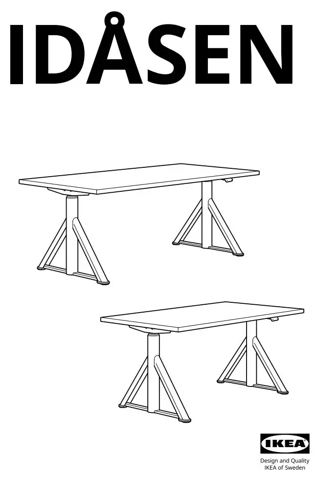 IKEA IDASEN Desk Instruction Manual