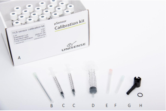 UNISENSE H2S Sensor Calibration Kit - information
