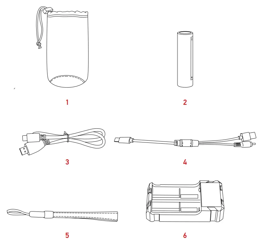 levenhuk Fatum Z250 Thermo Vision Monocular - Parts