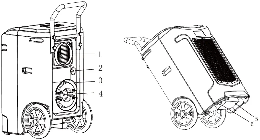 Yaufey PDGT701BD Industrial Dehumidifier with Pump 4