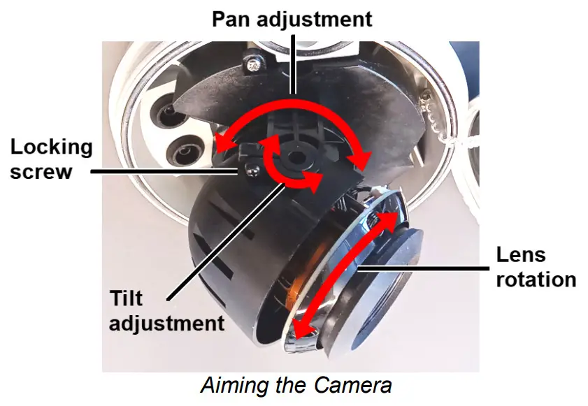 FLIR CM-6405-11-IA Quasar Premium Mini-Dome Cameras - Aiming