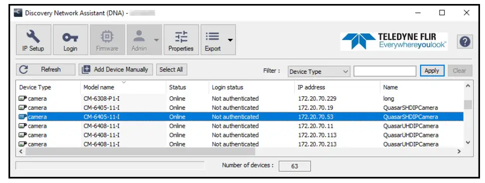 FLIR CM-6405-11-IA Quasar Premium Mini-Dome Cameras - clicking