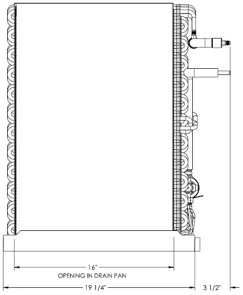 TRANE 4AXAA001BS3HAA Uncased Vertical Aluminum 7