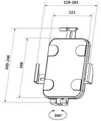 Neomounts WL15-625WH1 Table Mount-FIG2
