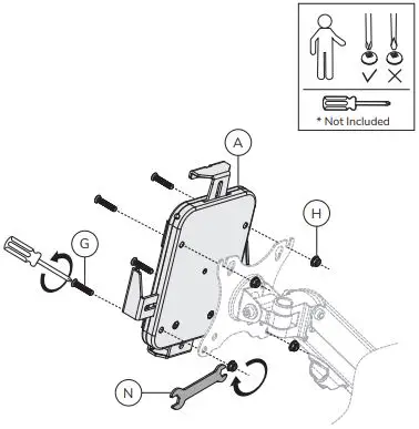 Neomounts WL15-625WH1 Table Mount-FIG7