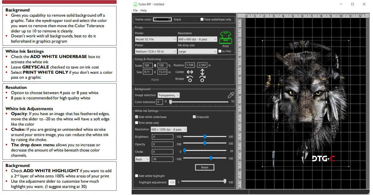 DTG Connection X2 Printer - PLACING 3