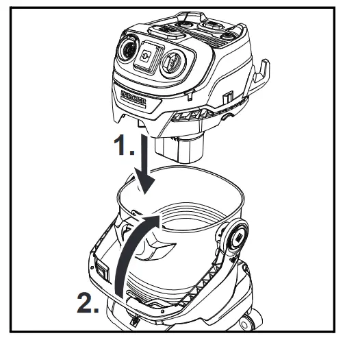 KARCHER WD 5 P Wet or Dry Vacuum Cleaner - device head 2