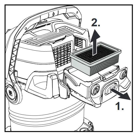 KARCHER WD 5 P Wet or Dry Vacuum Cleaner - filter cartridge