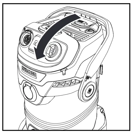 KARCHER WD 5 P Wet or Dry Vacuum Cleaner - forward until